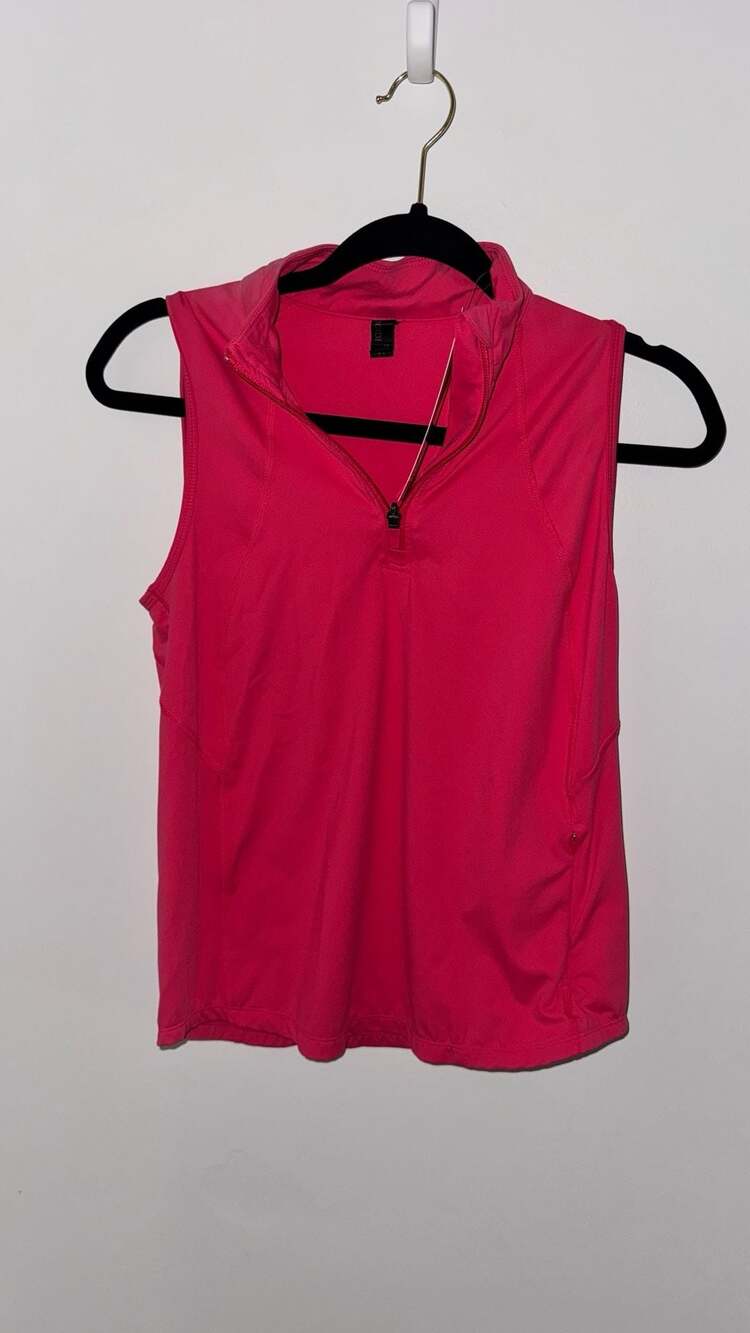 Mondetta Active Half-Zip Sleeveless Top Size XS Pink